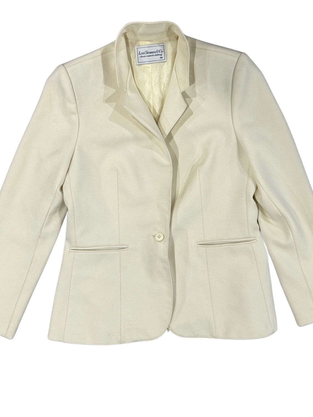 Vintage Levi's Women's Cream Blazer Jacket